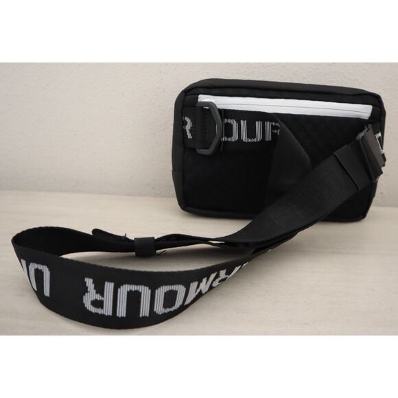 Under Armour 1378418-001 Unisex O/S Black/White UA Essential Crossbody Waist Bag - Picture 15 of 16